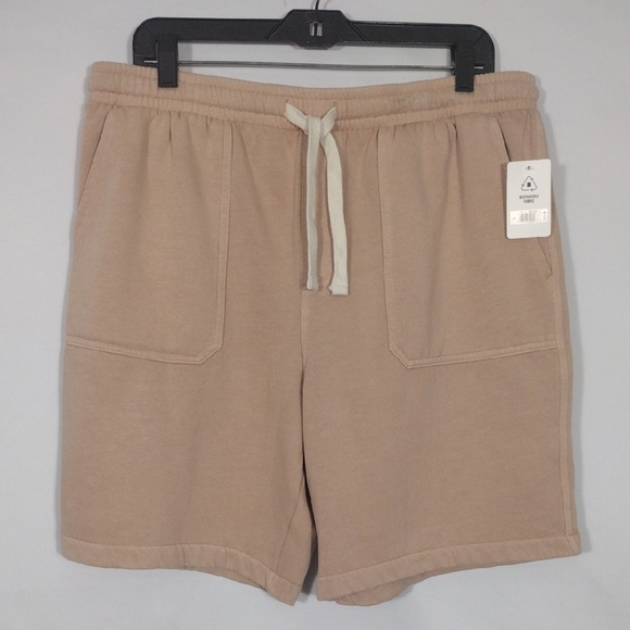 NWT Lucky Brand Men's Tan Athletic Shorts Size Large Responsible Fabric - Picture 1 of 10
